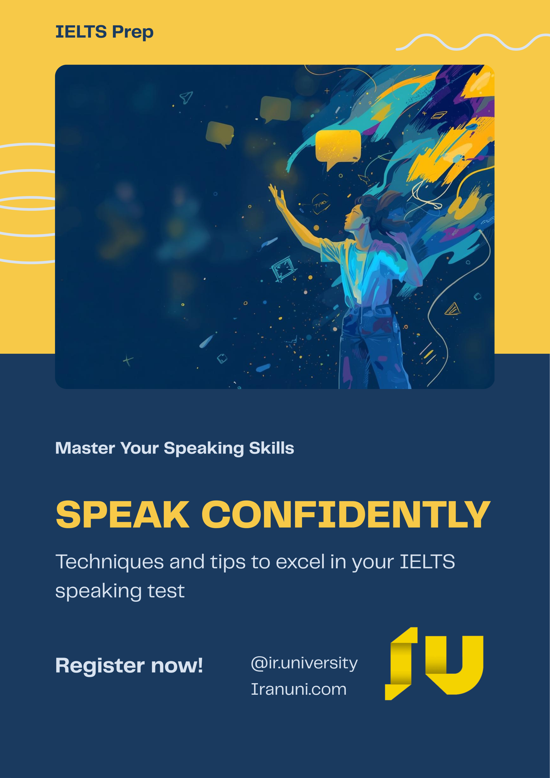 پوستر آموزشی: Speak Confidently